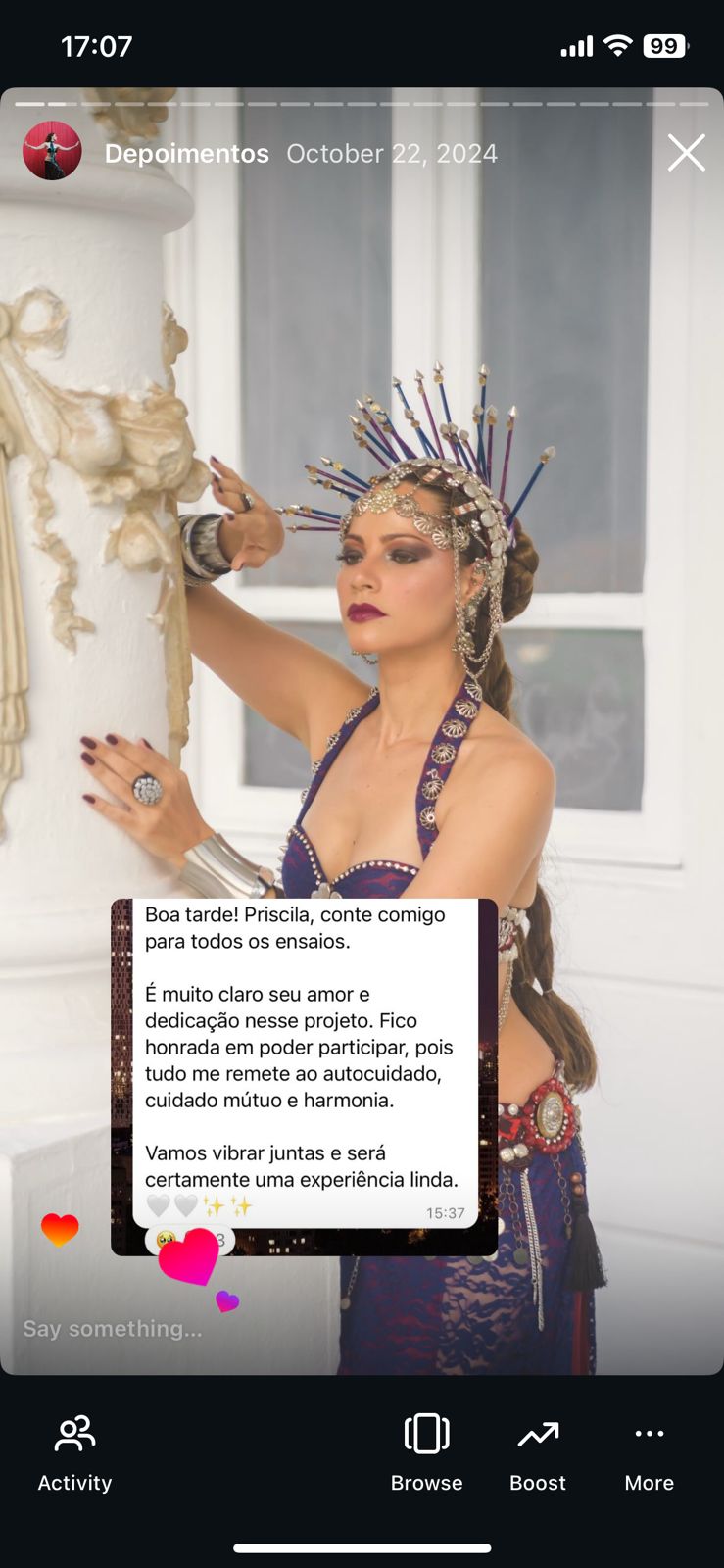 Depoimento de Aluna